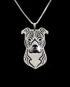 Premium 18k gold plated Pit bull Fashion Pendant