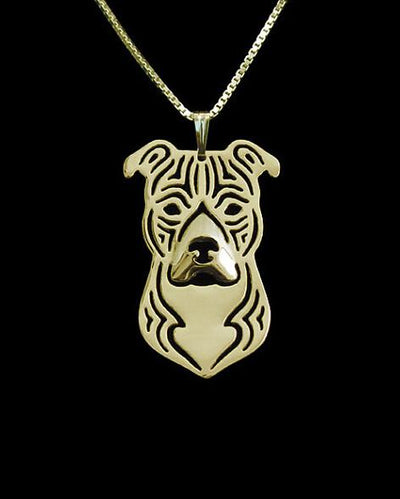 Premium 18k gold plated Pit bull Fashion Pendant