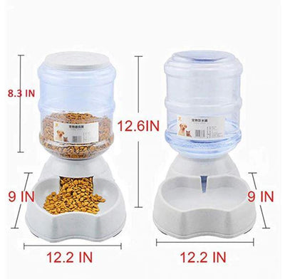 3.8L Pet Water Jar and Food Feeder